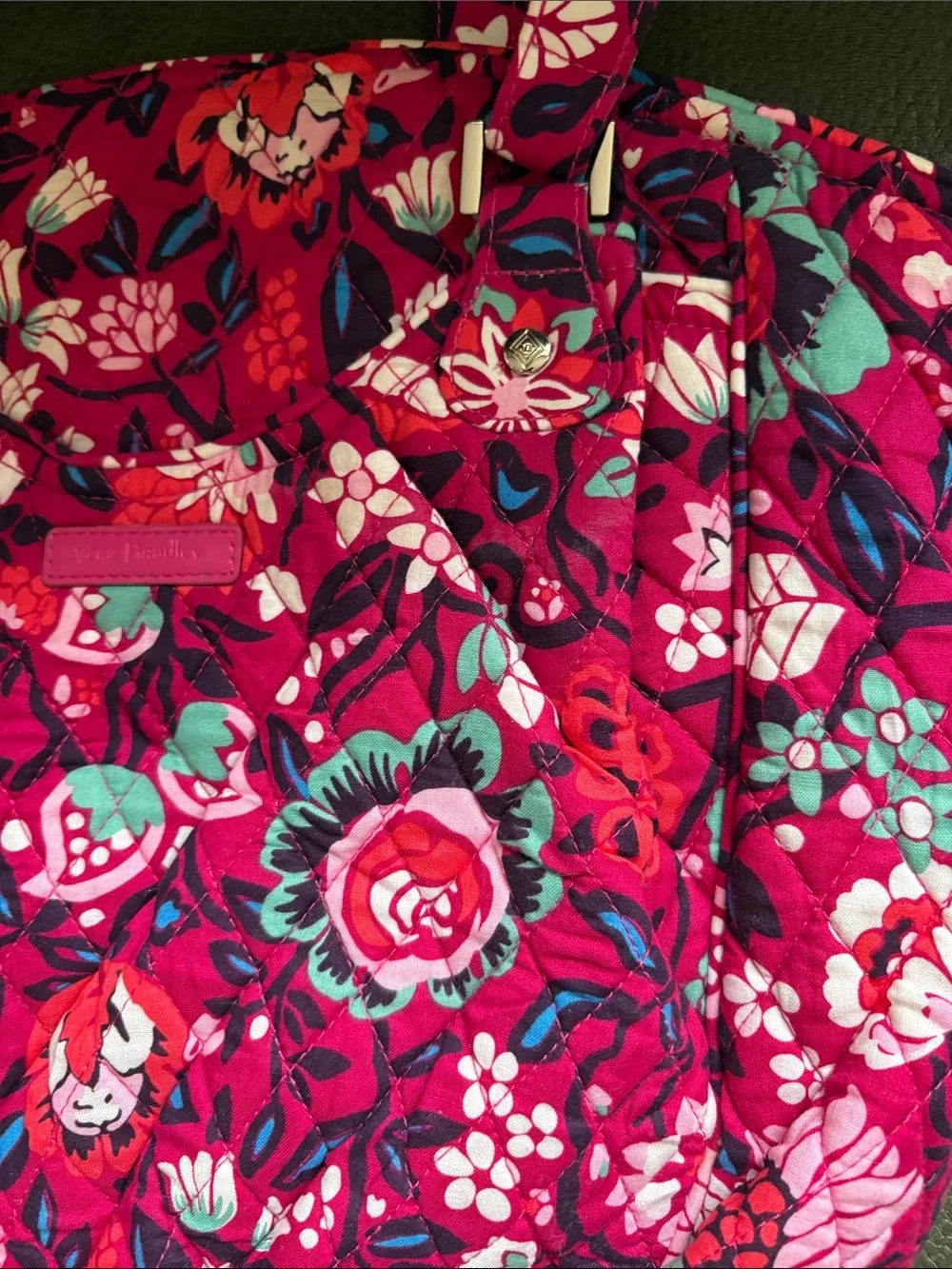 Vera Bradley Glenna bag in bloom berry